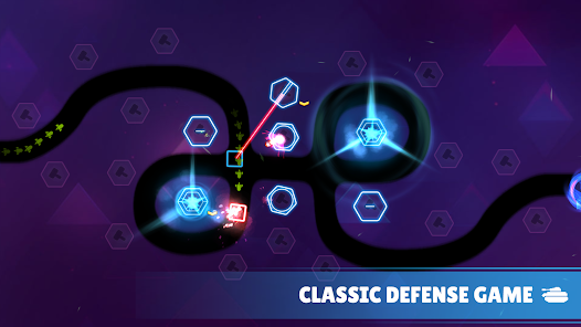 The Geometry TD savunma kulesi yükseltme ekranı