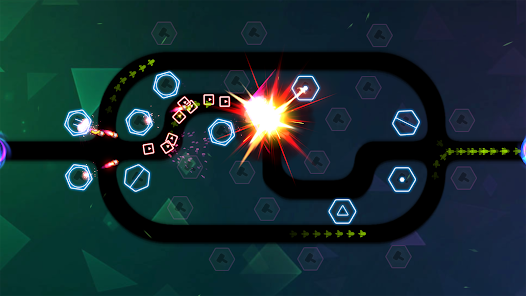 The Geometry TD 100 seviye ve iki oyun modu